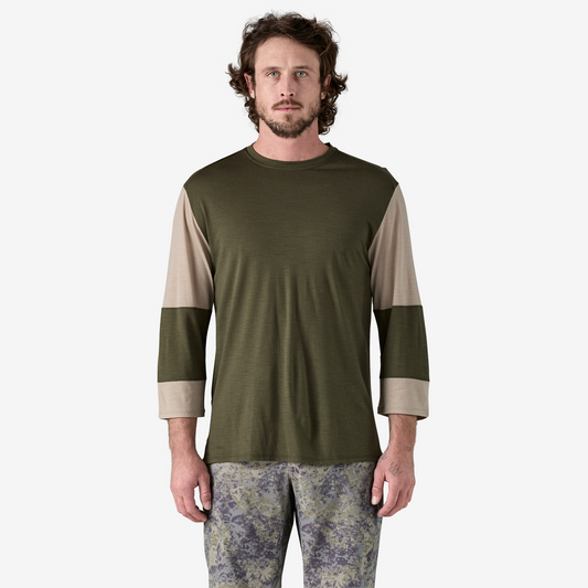 Polo Hombre Merino Blend 3/4-Sleeved Bike Jersey