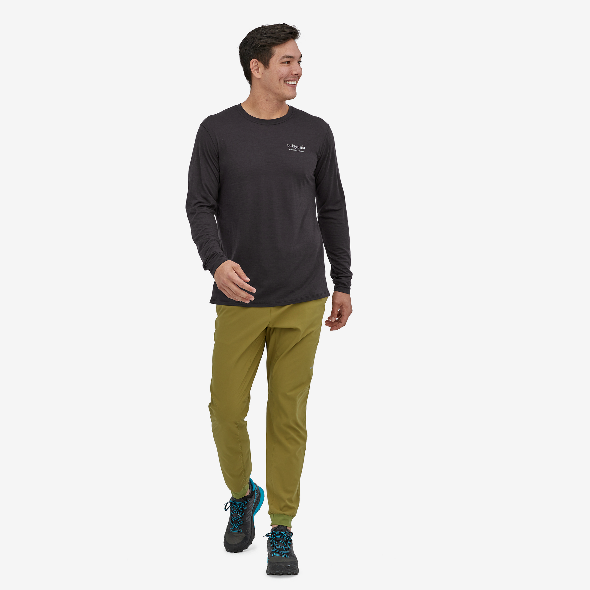 Polo Hombre Capilene® Cool Merino Blend Graphic Shirt