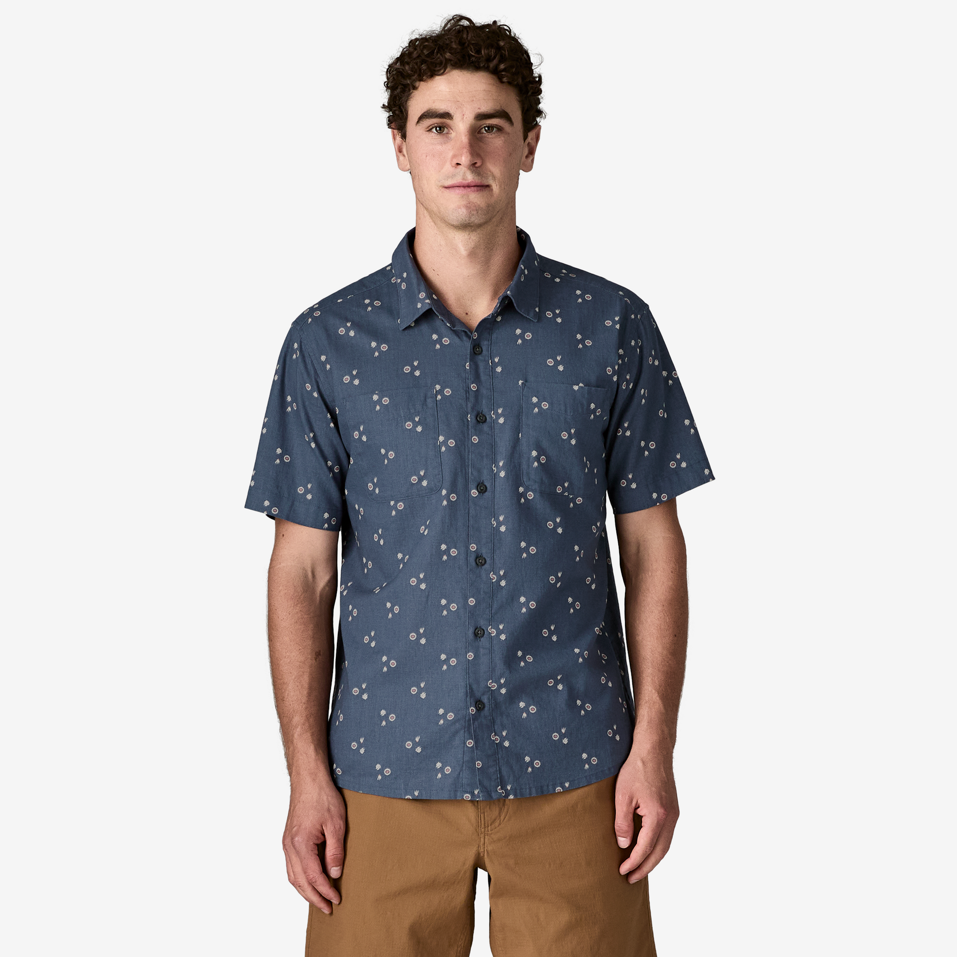 Camisa Manga Corta Hombre M's Back Step Shirt