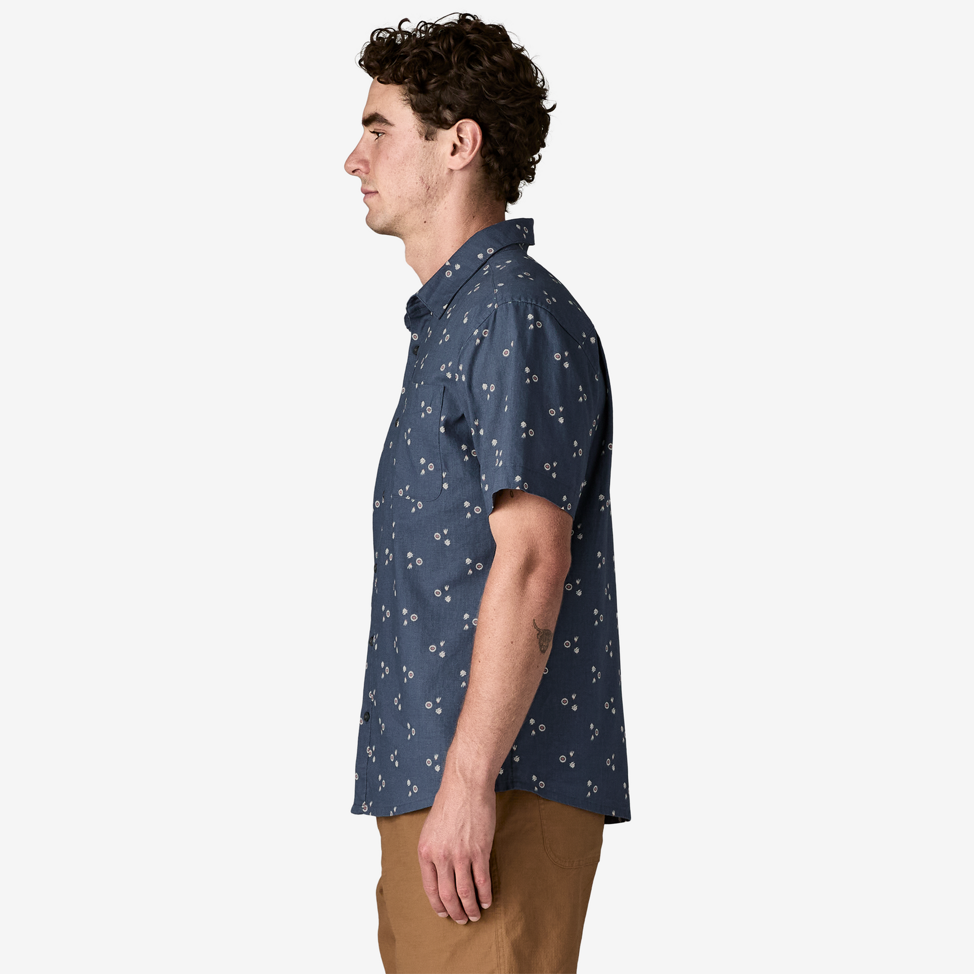 Camisa Manga Corta Hombre M's Back Step Shirt